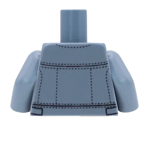 80's Denim Jacket - Custom Design Minifigure Torso