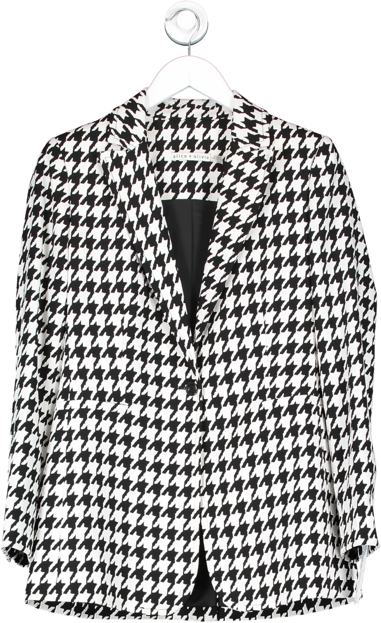 Alice   Olivia Black Chevon Blazer UK XS