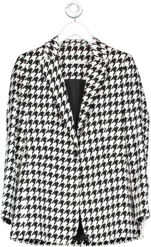 Alice   Olivia Black Chevon Blazer UK XS