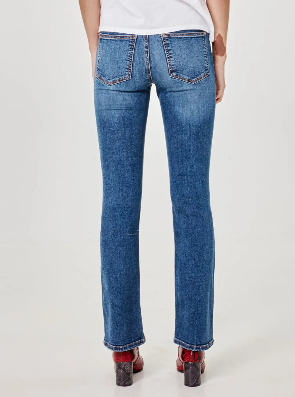 ALICE-RCB High Rise Flare Jeans - Rugged Classic Blue