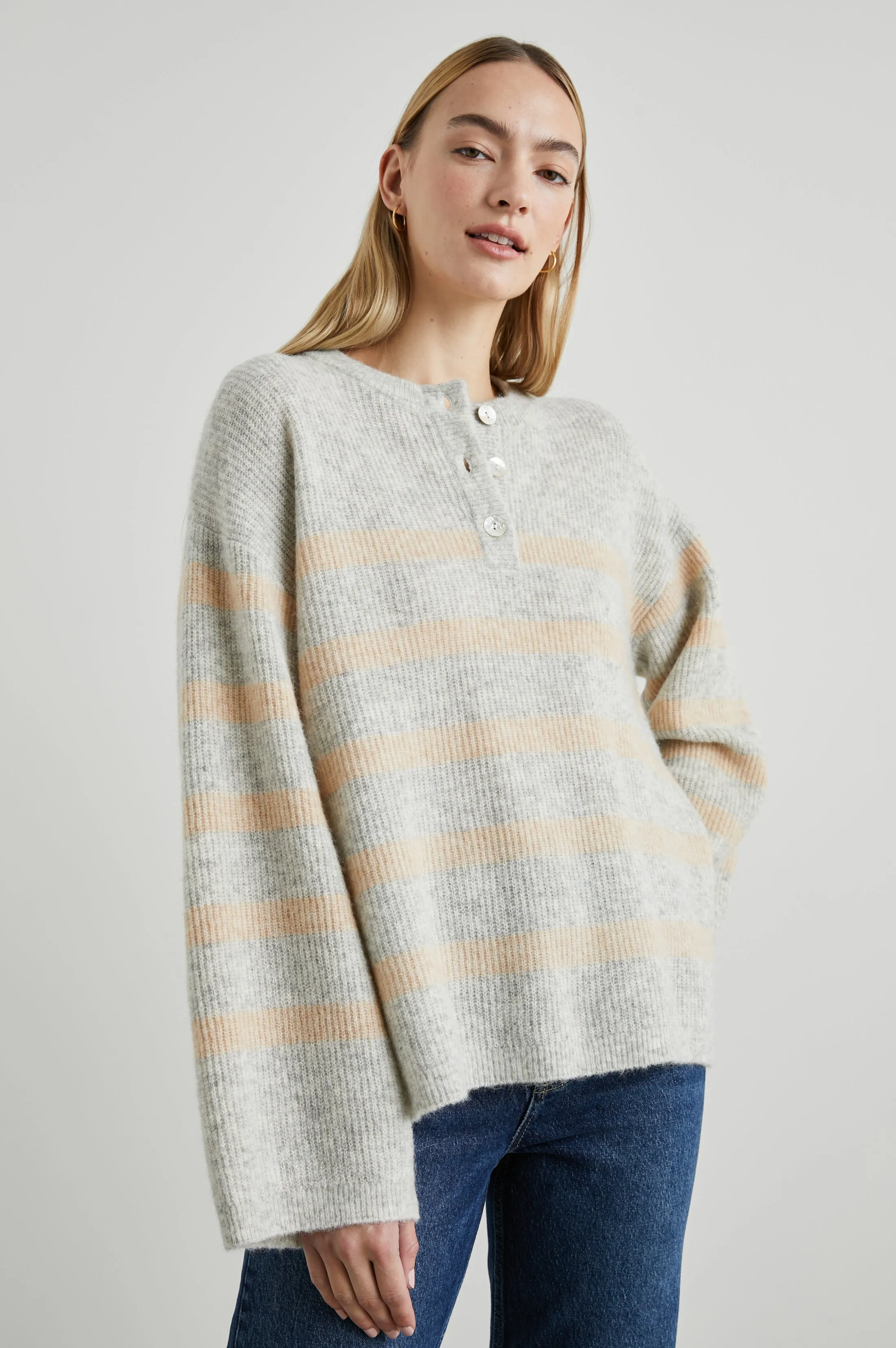 ALICIA SWEATER - GREY MULTI