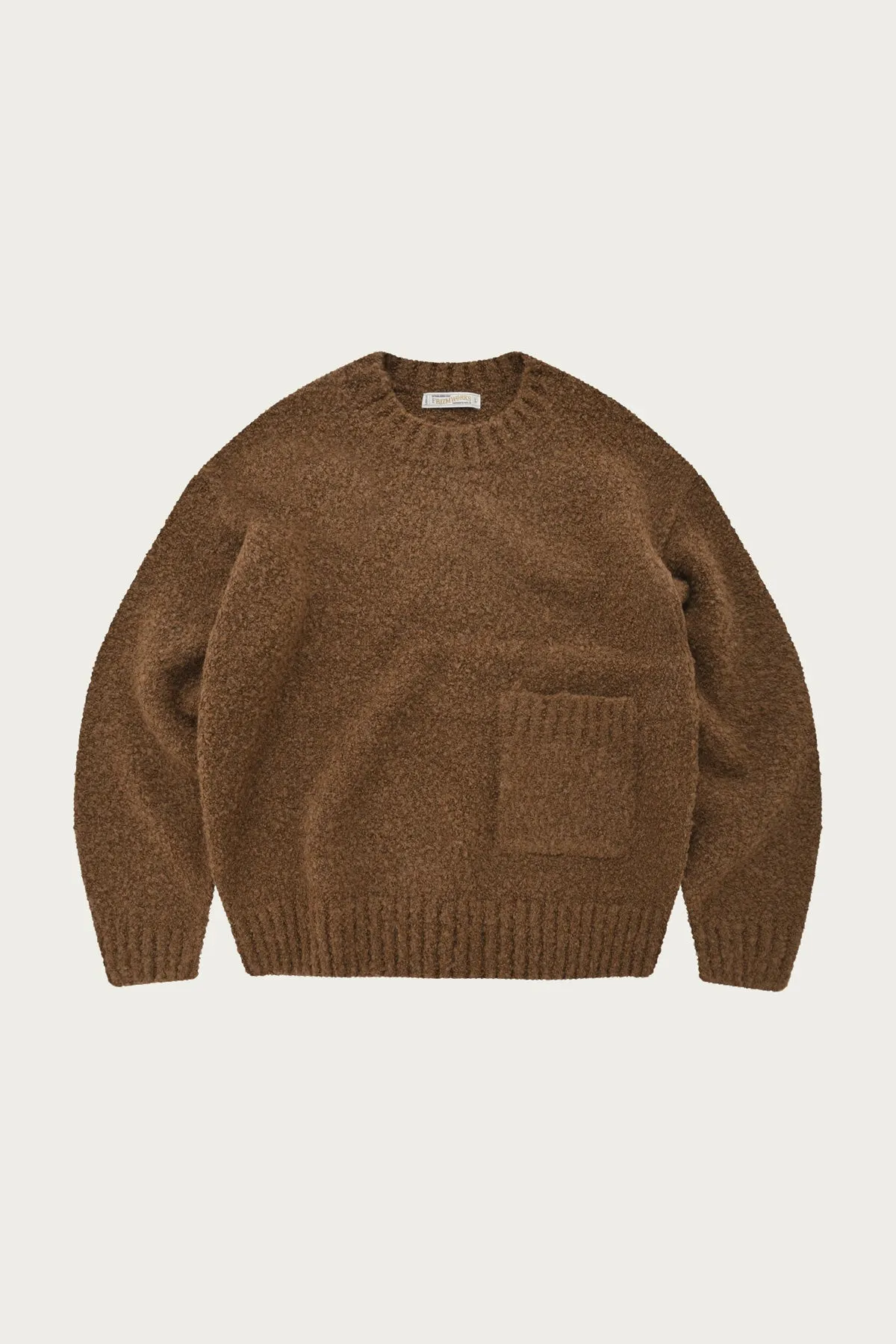 Alpaca Boucle Knit - Brown