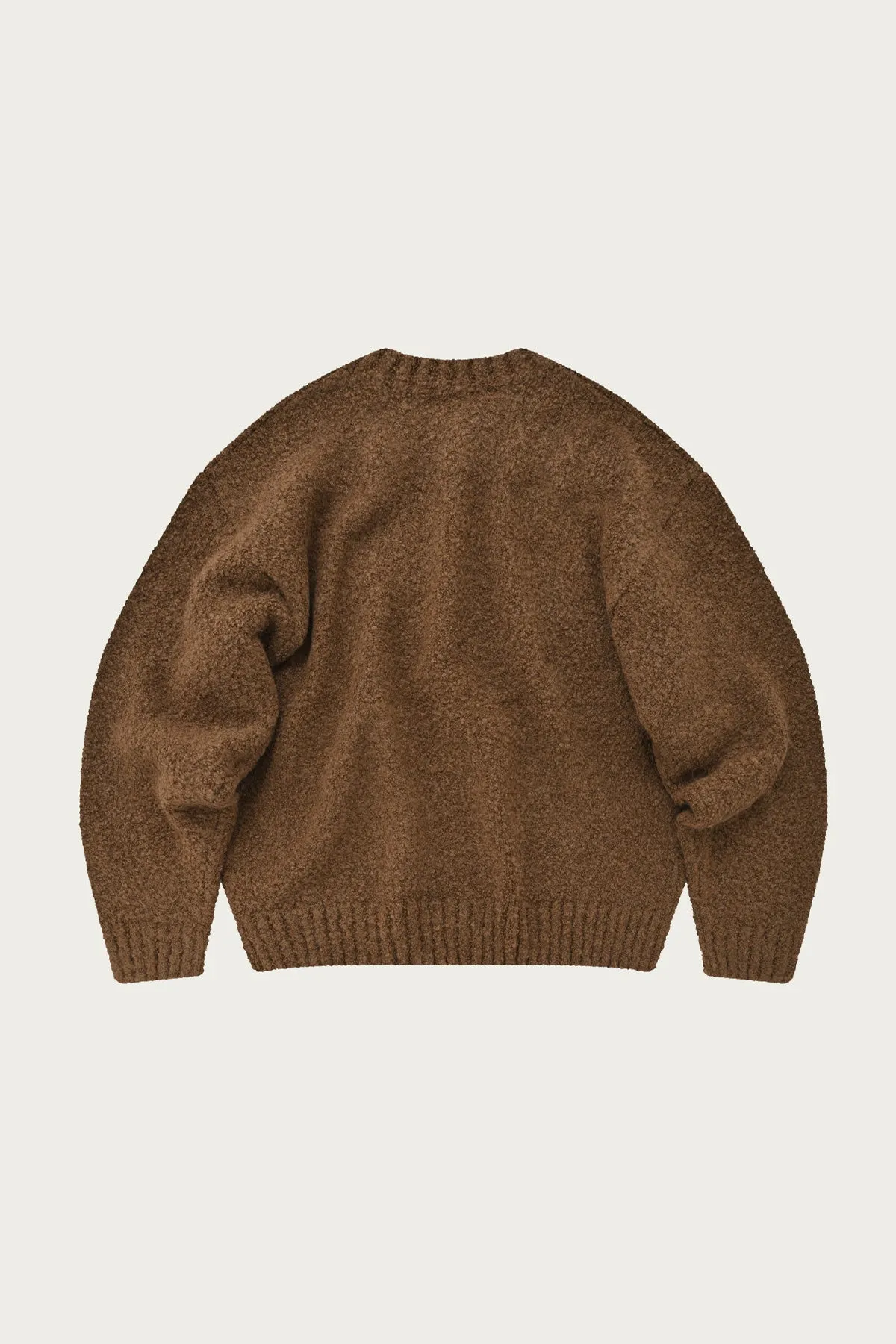 Alpaca Boucle Knit - Brown