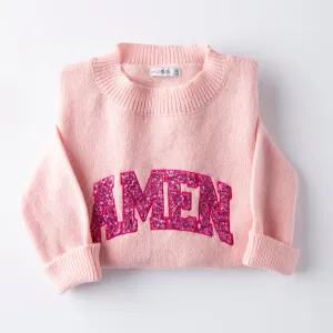 Amen Fluffy Sequin Sweater - 10