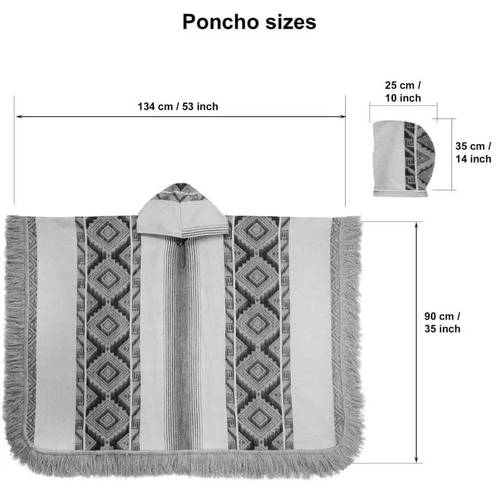 Andean Sky Alpaca Poncho