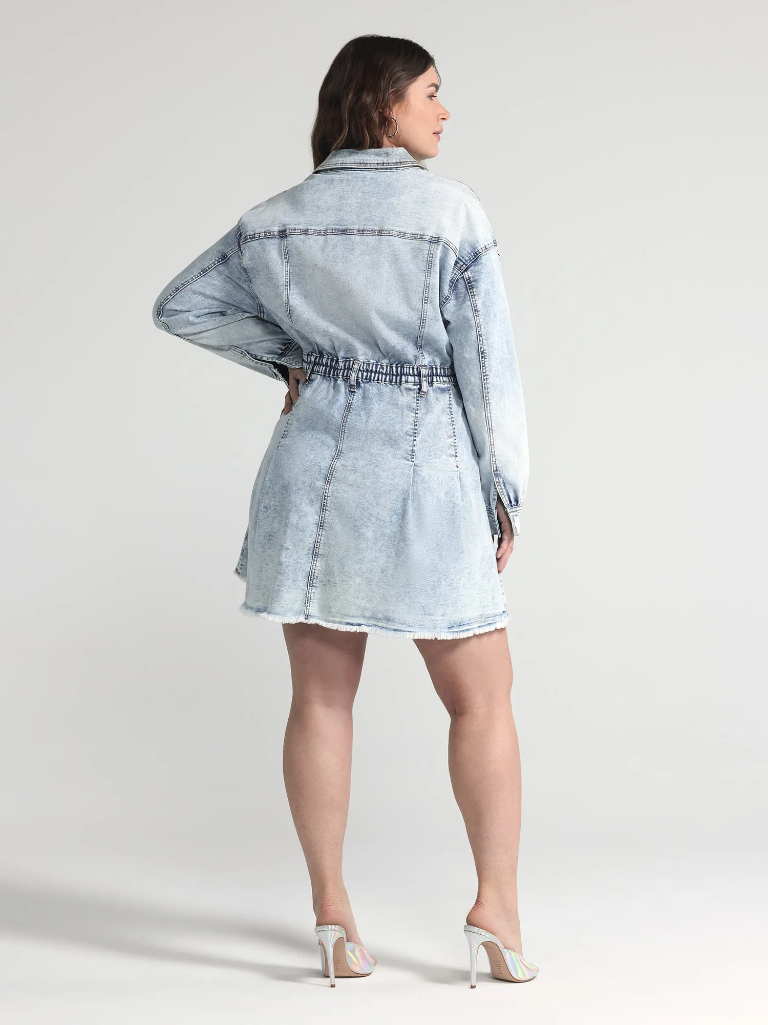 Andra Denim Shirt Dress