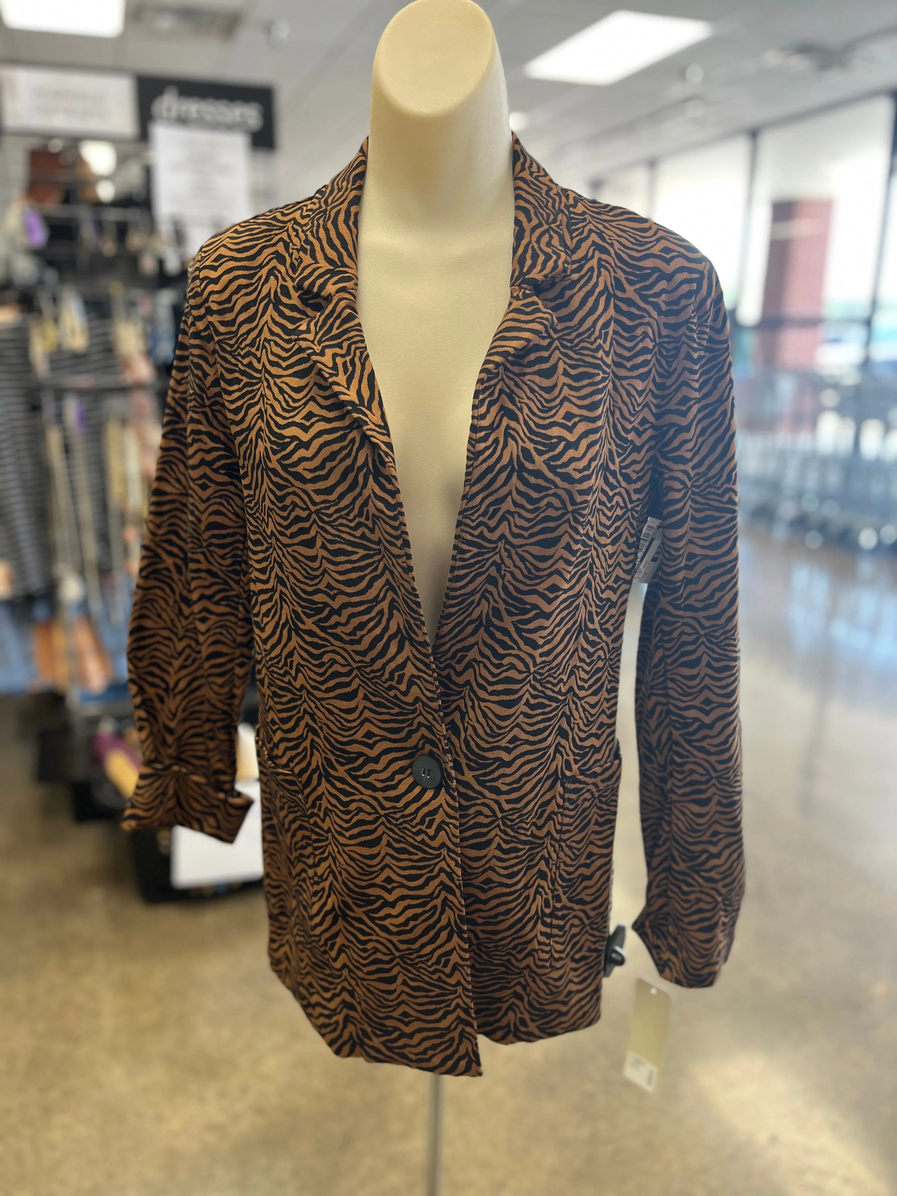 Animal Print Blazer Rd Style, Size M