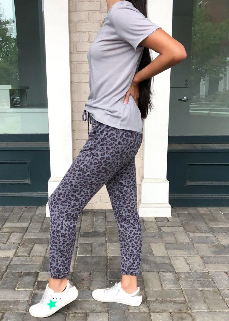 BB Dakota Meow We Roll Leopard Print Joggers ***FINAL SALE***