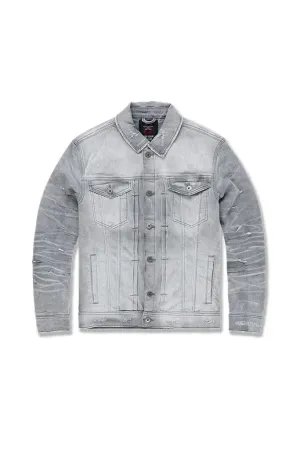 Big Men's Hamilton Denim Trucker Jacket (Cement Wash)