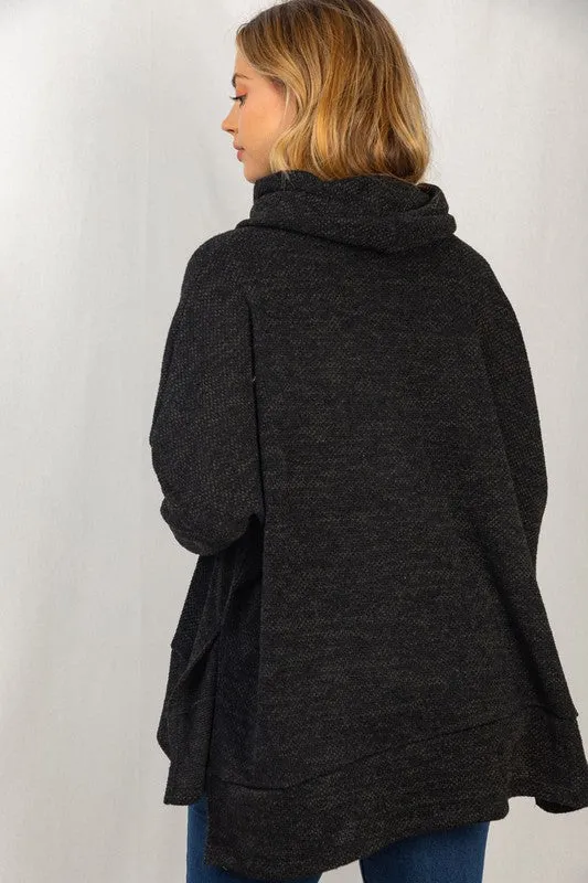 Black Cowl Neck Sweater | FINAL SALE