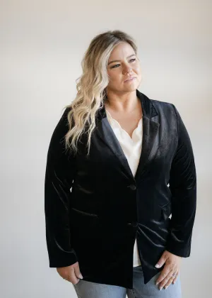 Black Velvet Blazer