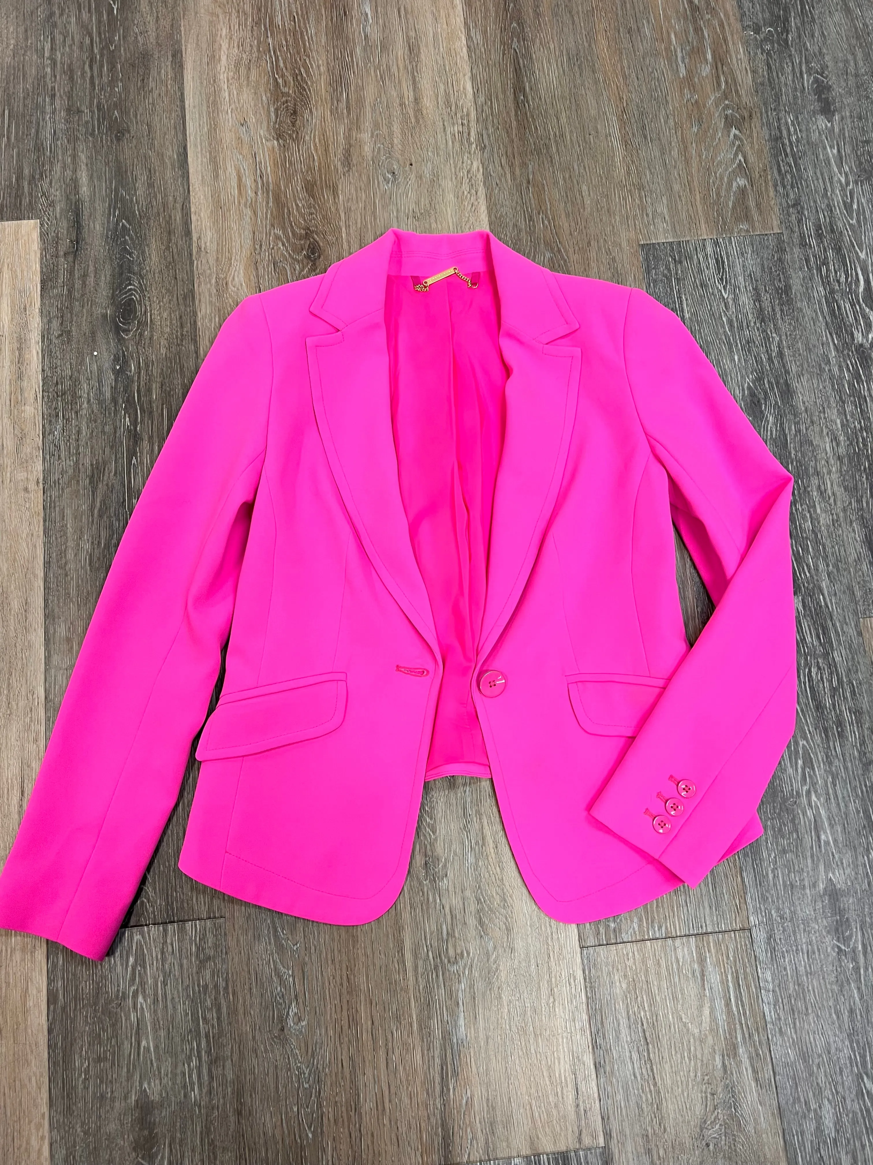 Blazer Designer By Trina Turk In Pink, Size: 4