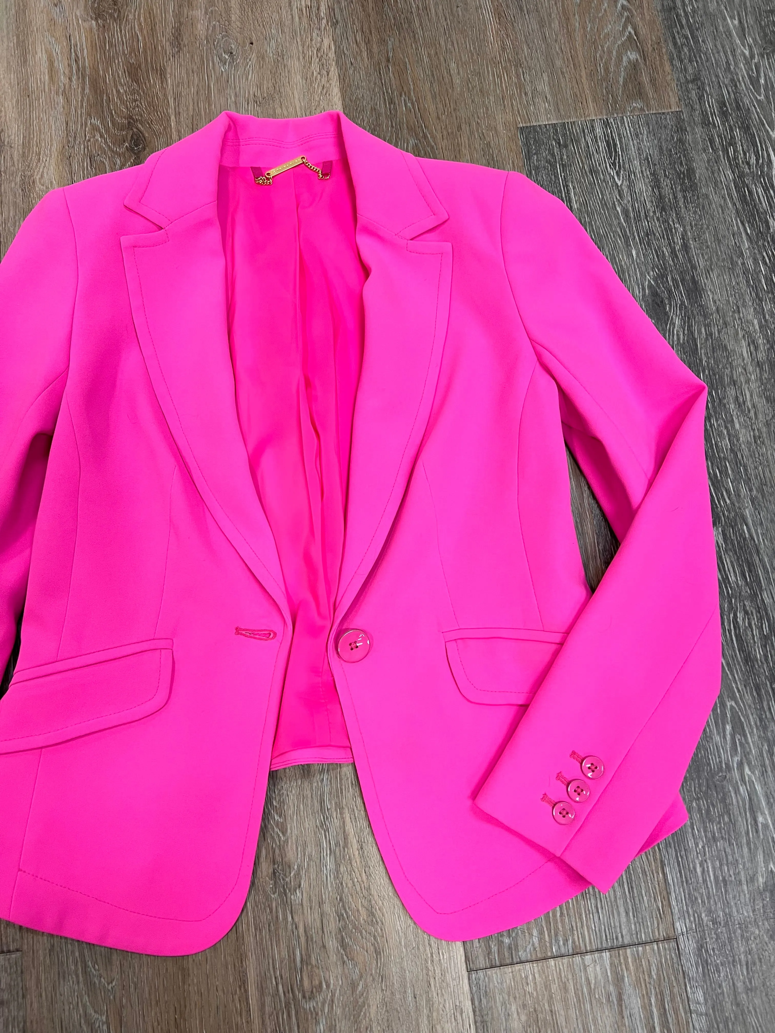 Blazer Designer By Trina Turk In Pink, Size: 4