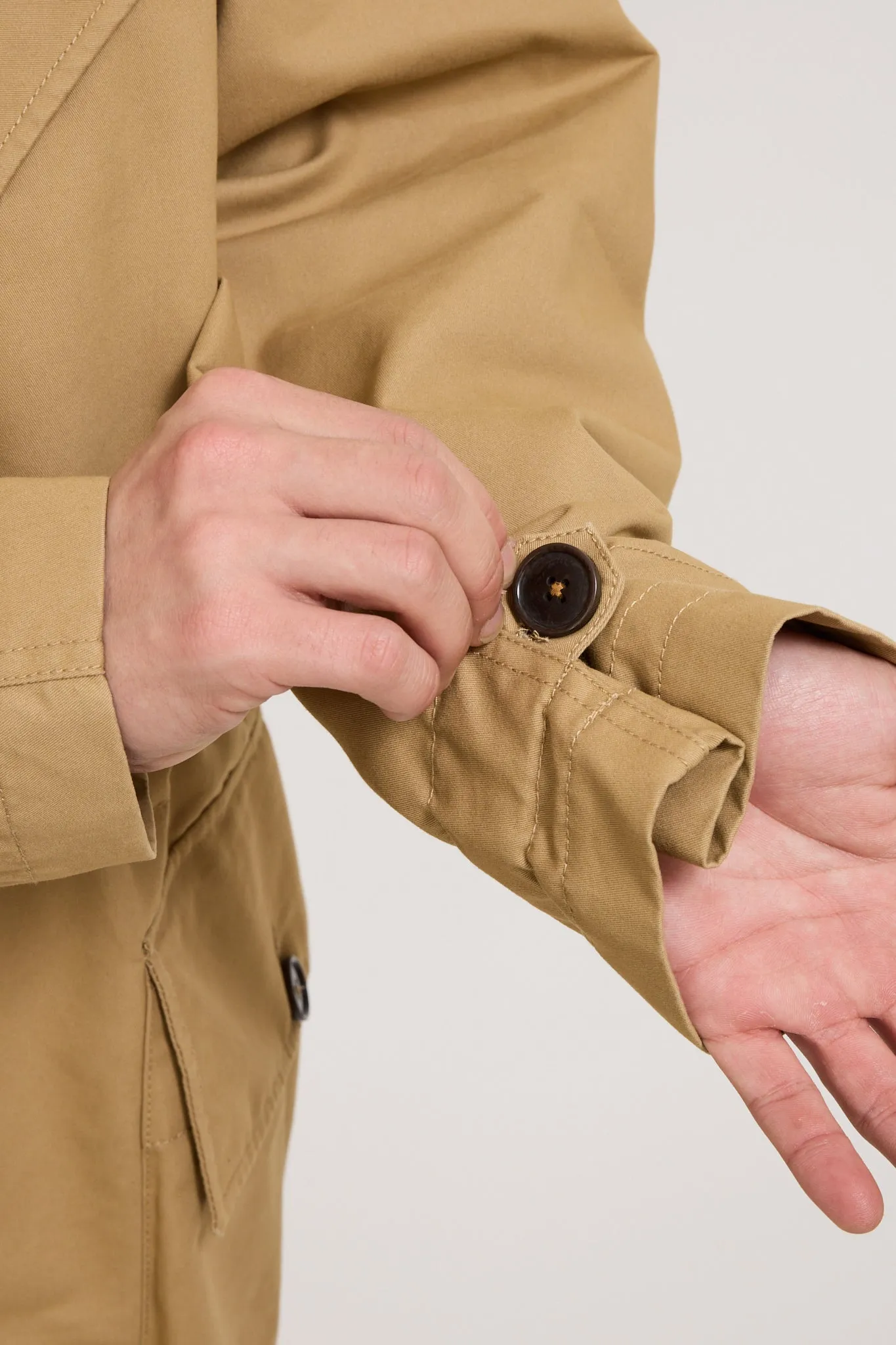 Boston Parka Brushed Polytech Sand