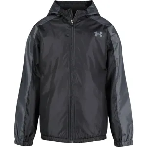 Boys Black Manataug Windbreaker Jacket | Under Armour