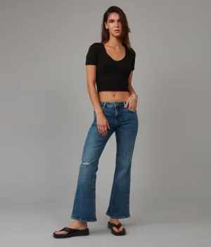 BRADLY-DIS Mid Rise Flare Jeans