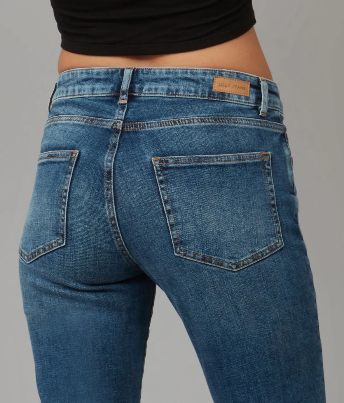 BRADLY-DIS Mid Rise Flare Jeans