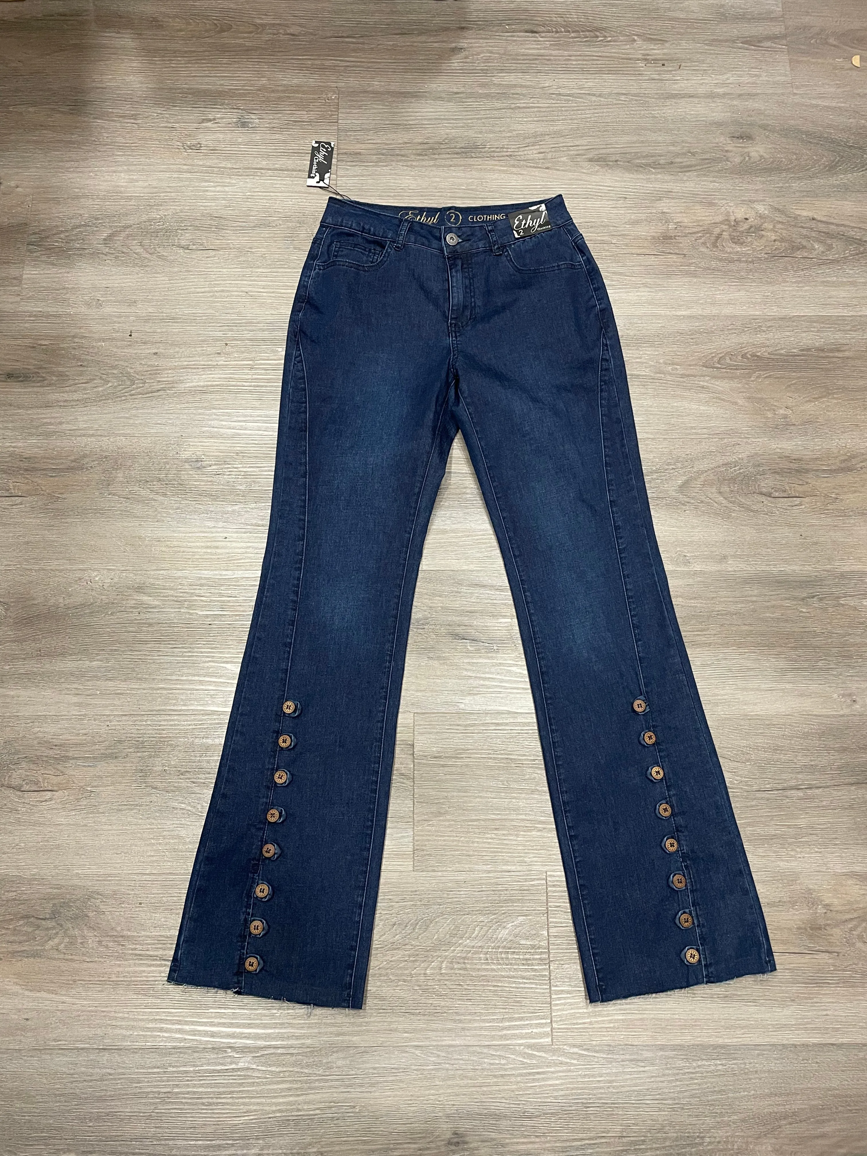 Button Detail Jeans by Ethyl