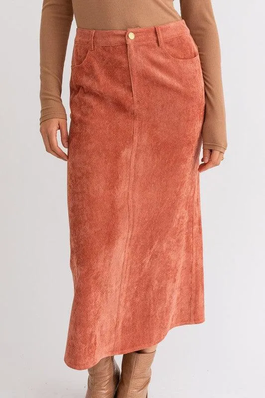 Camden Corduroy Maxi Skirt