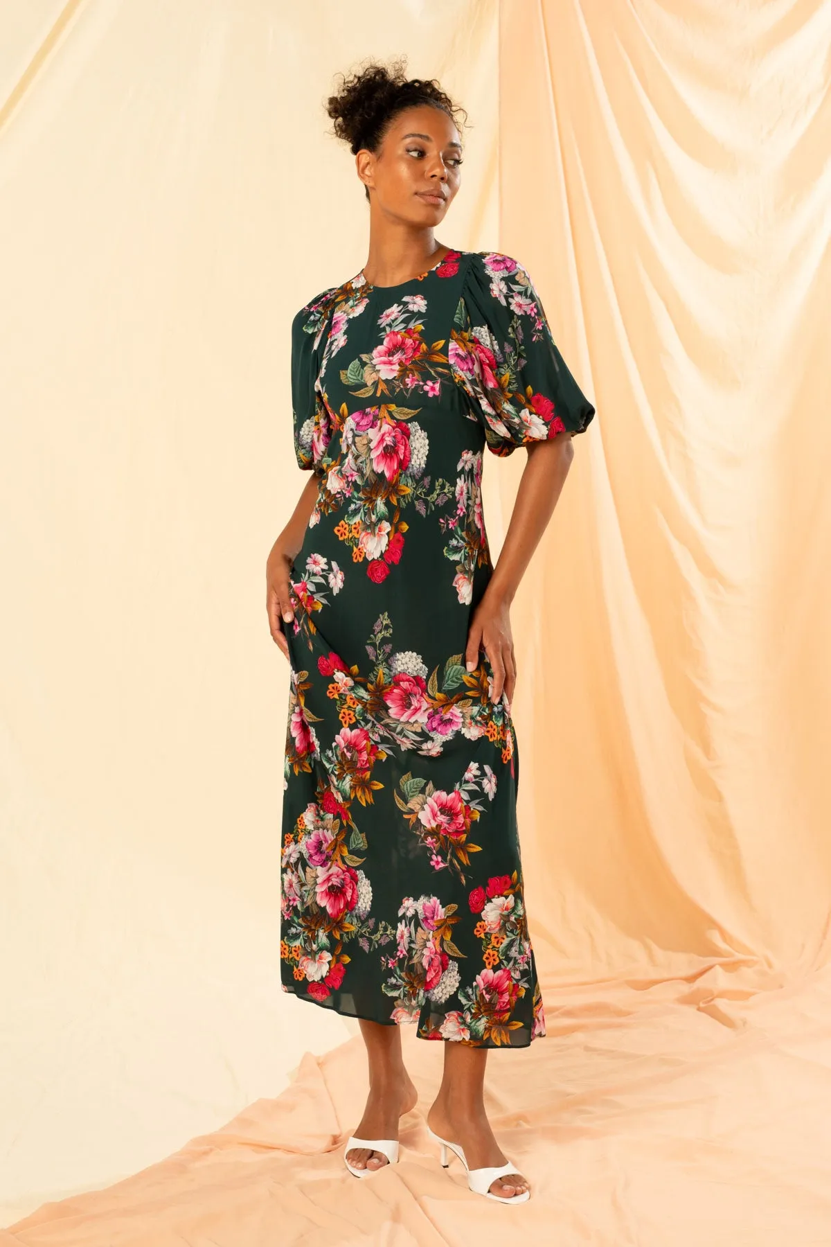 Carolina Puff Sleeve Maxi Dress