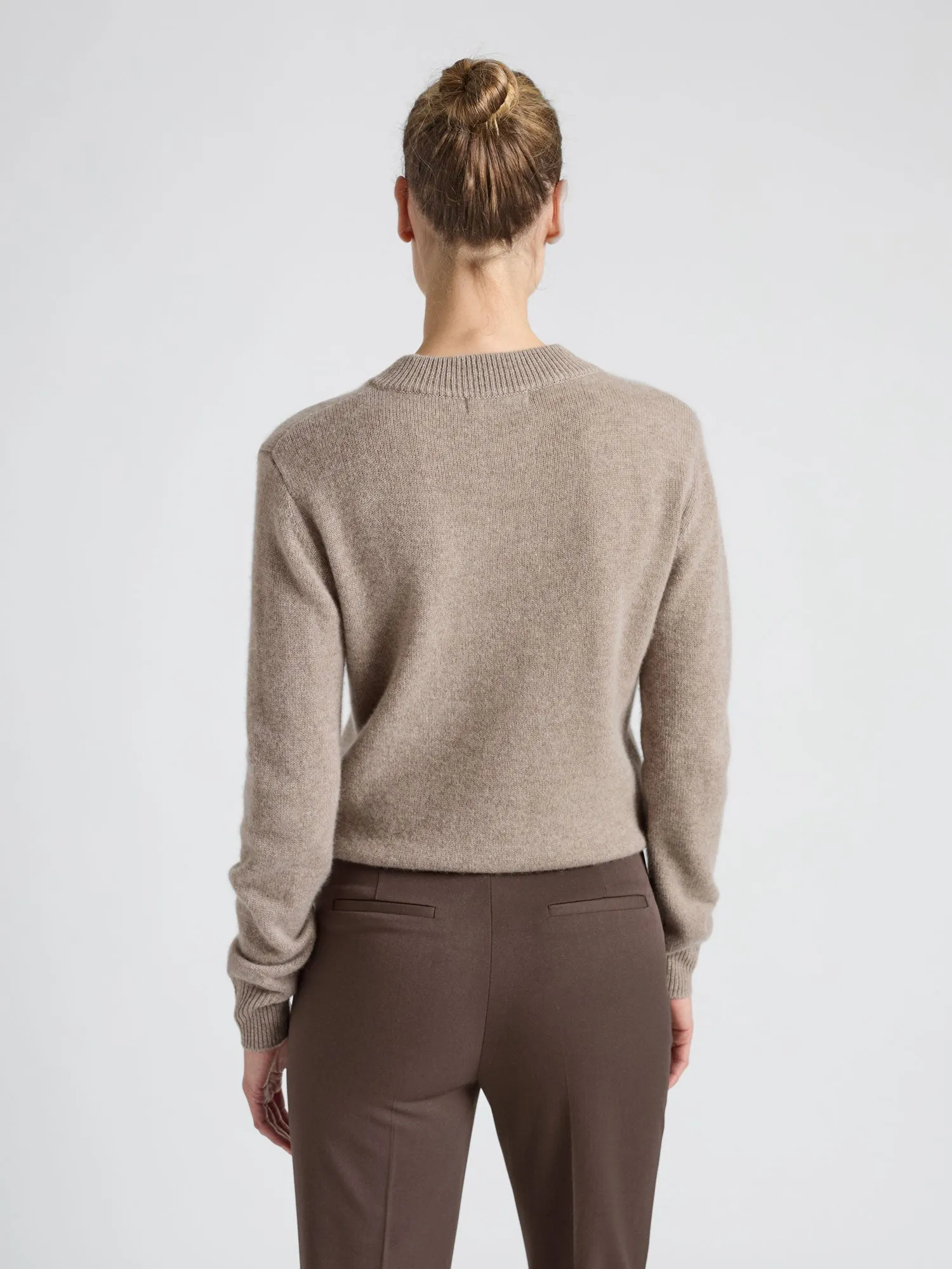 cashmere sweater "Sofia long" - Toast