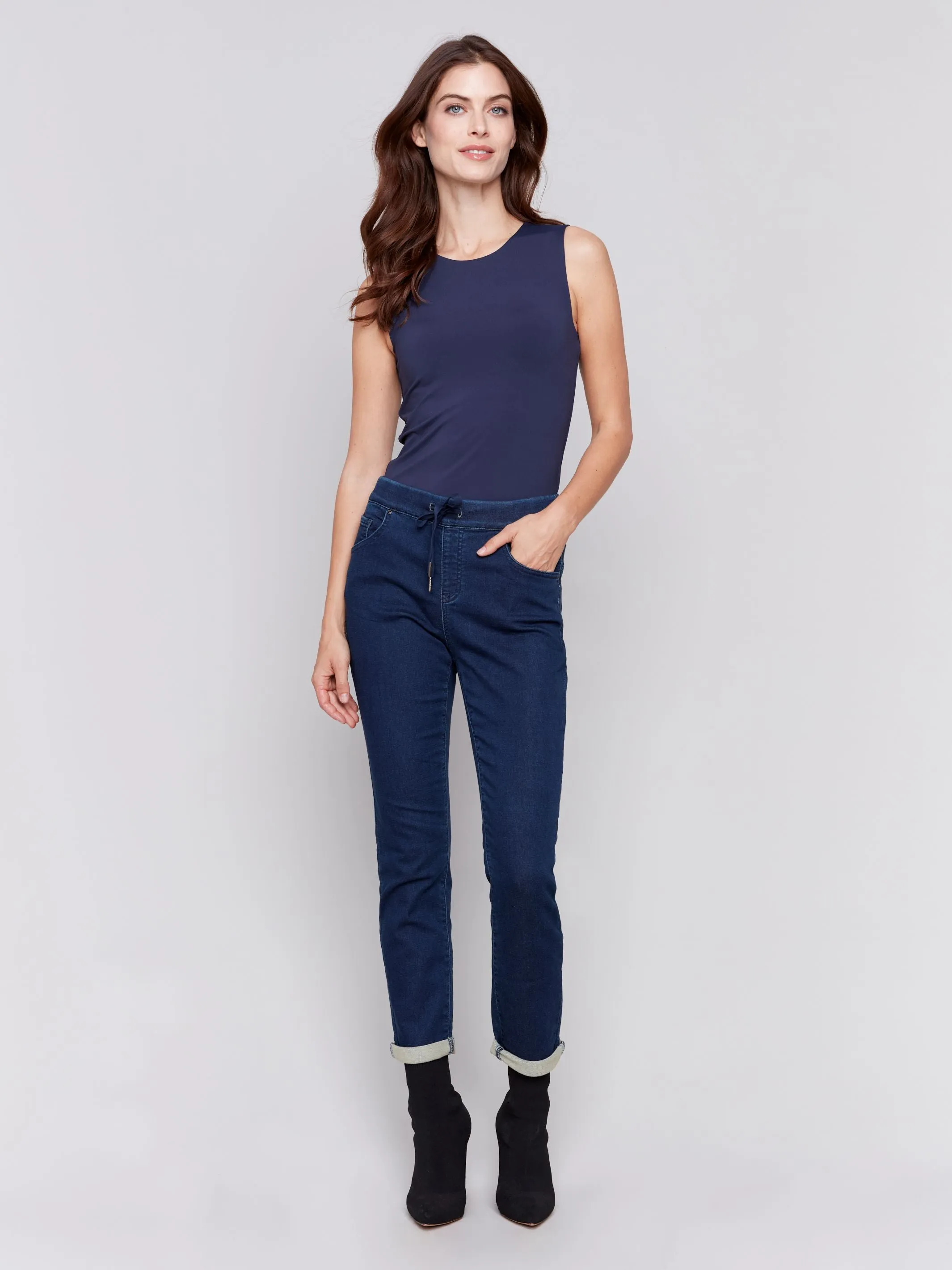 Charlie B- Knit Denim Pant