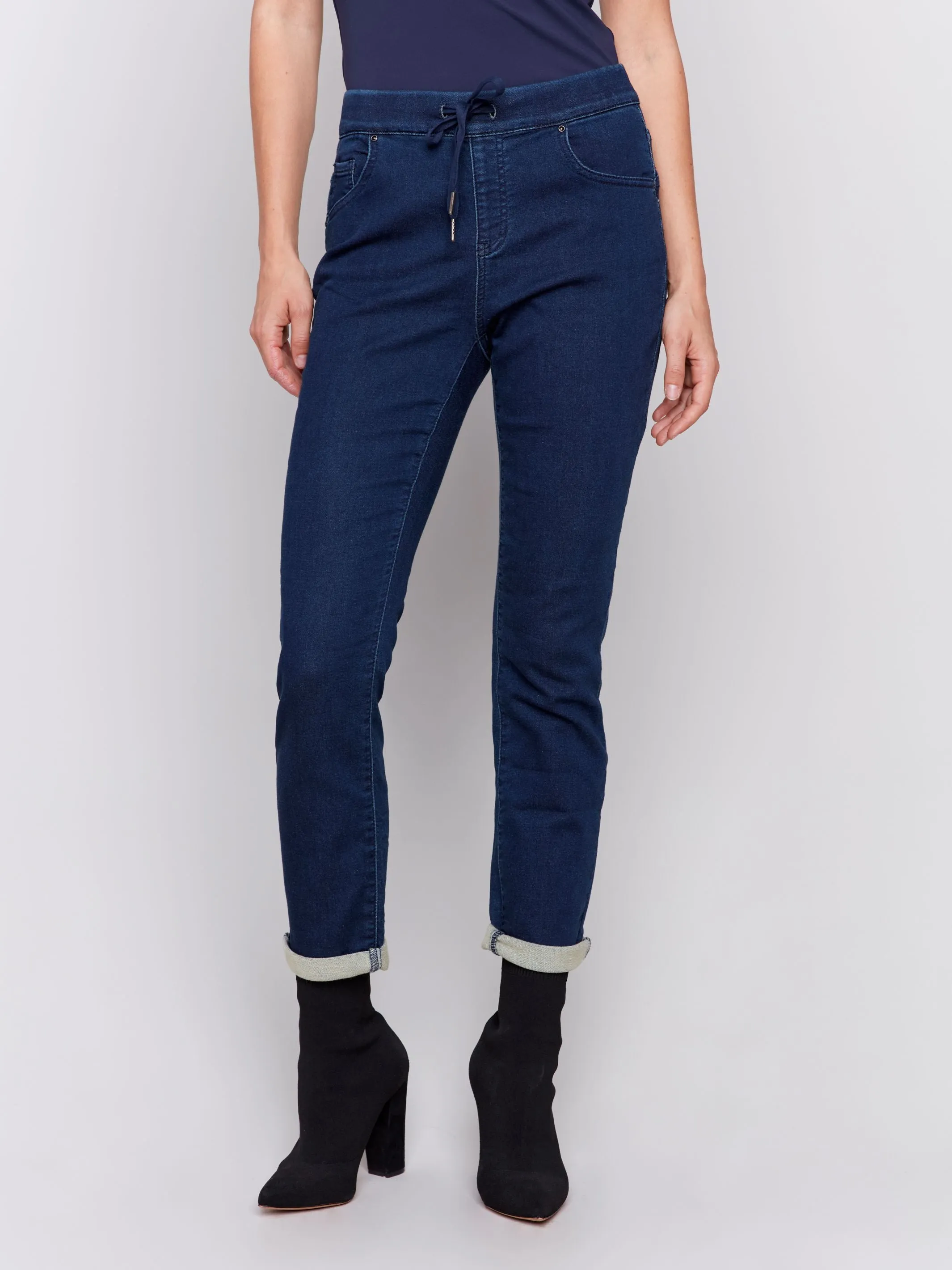 Charlie B- Knit Denim Pant