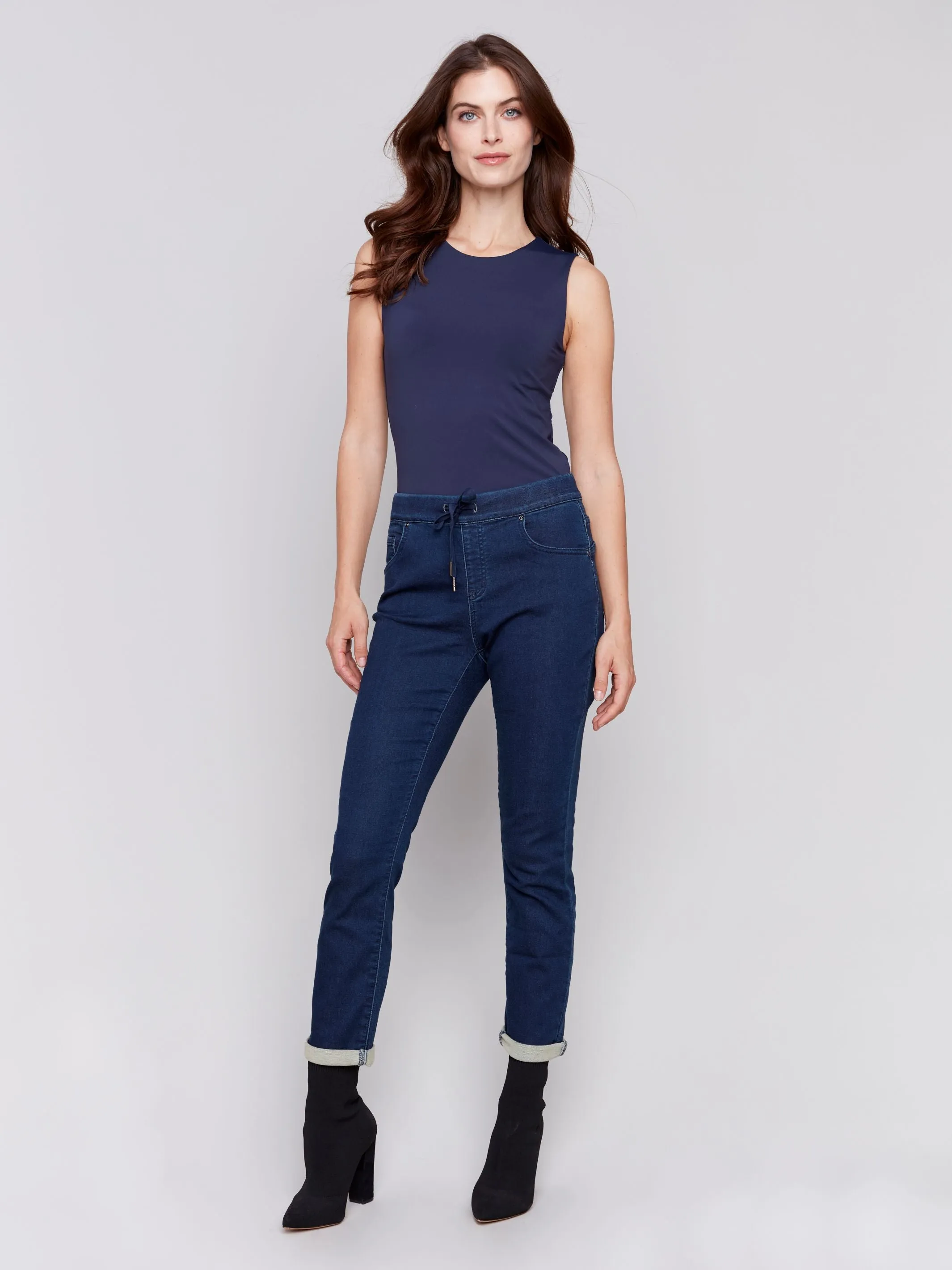 Charlie B- Knit Denim Pant