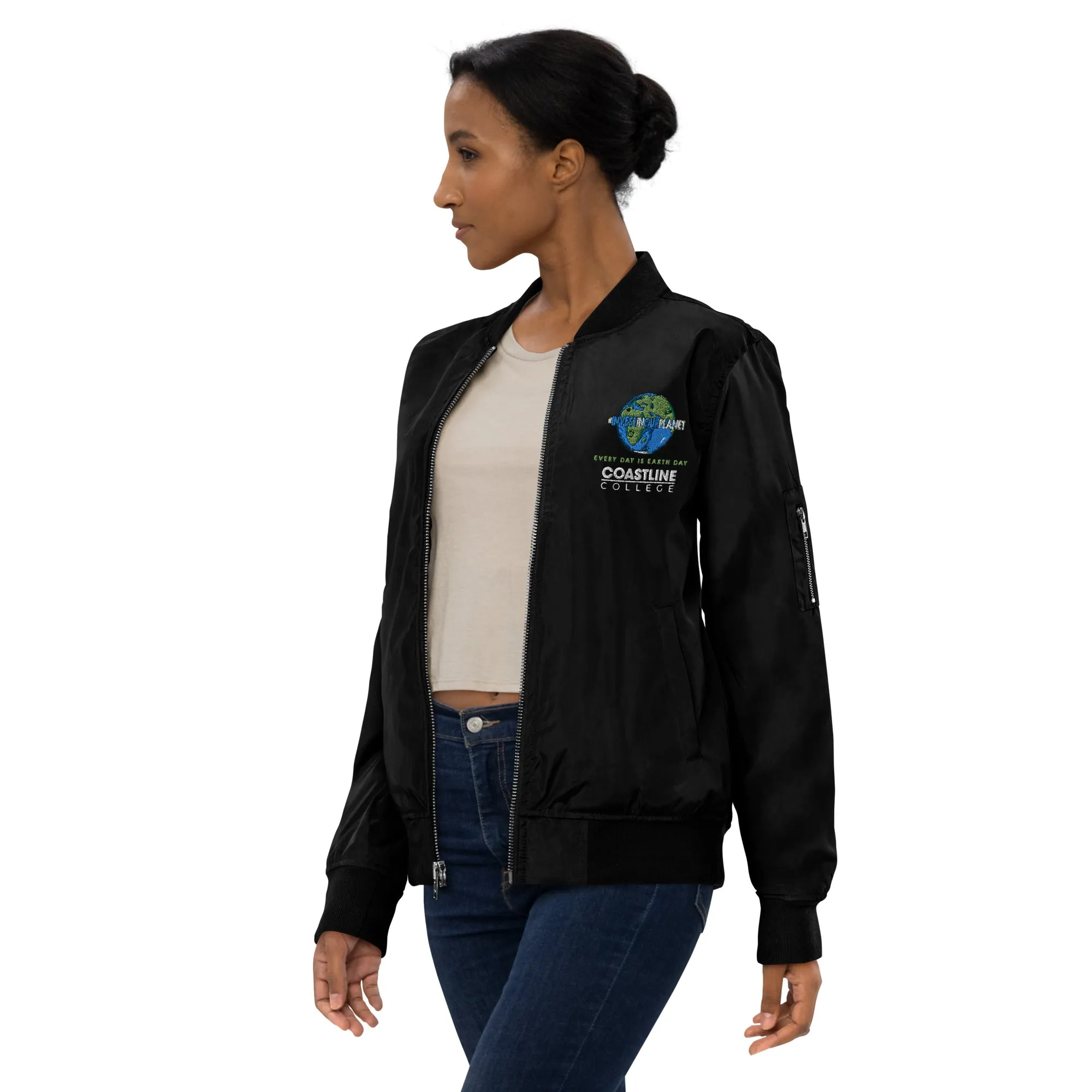 Coastline "Invest In Our Planet" Premium Recycled Bomber Jacket