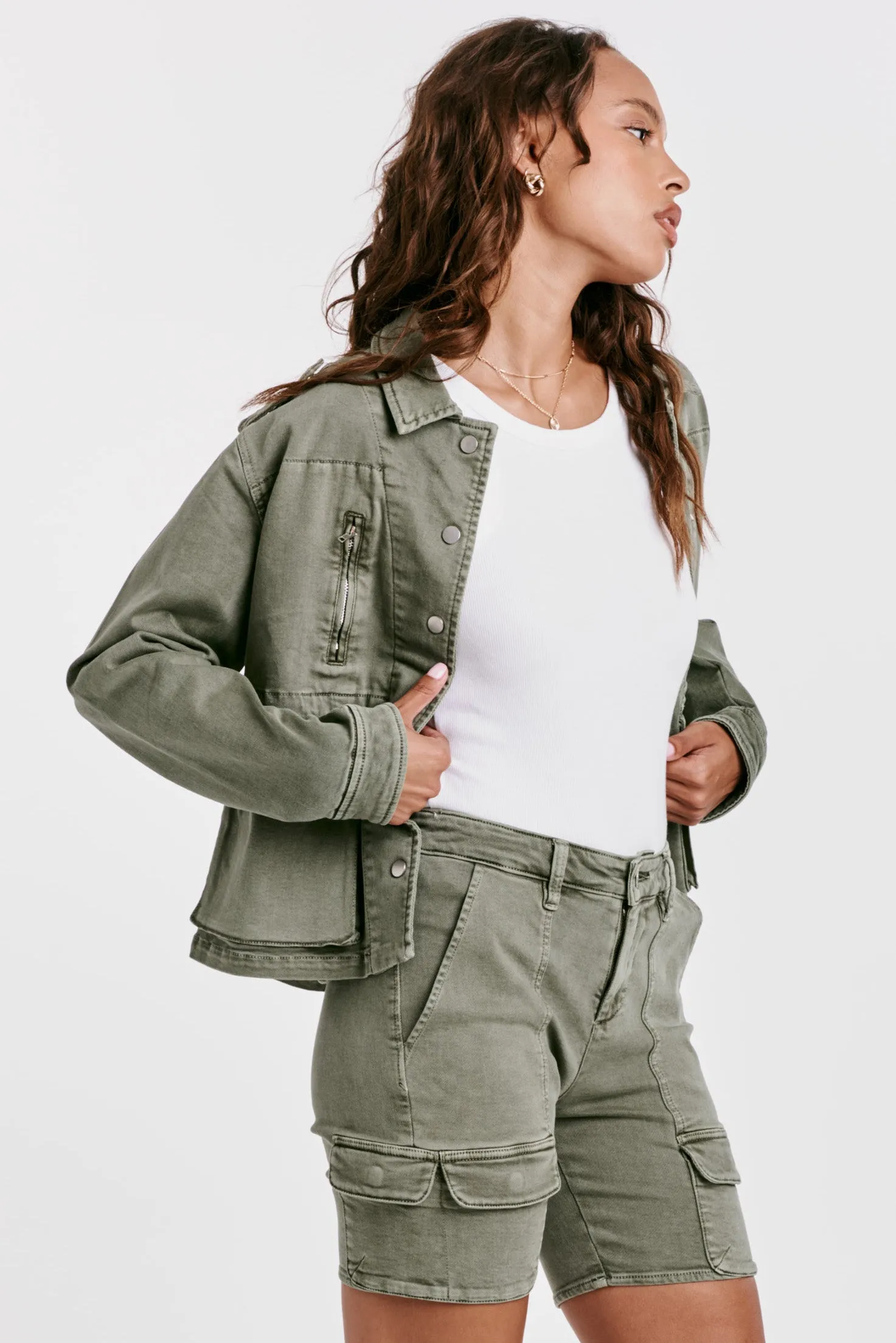 Dear John Cargo Pocket Jean Jacket