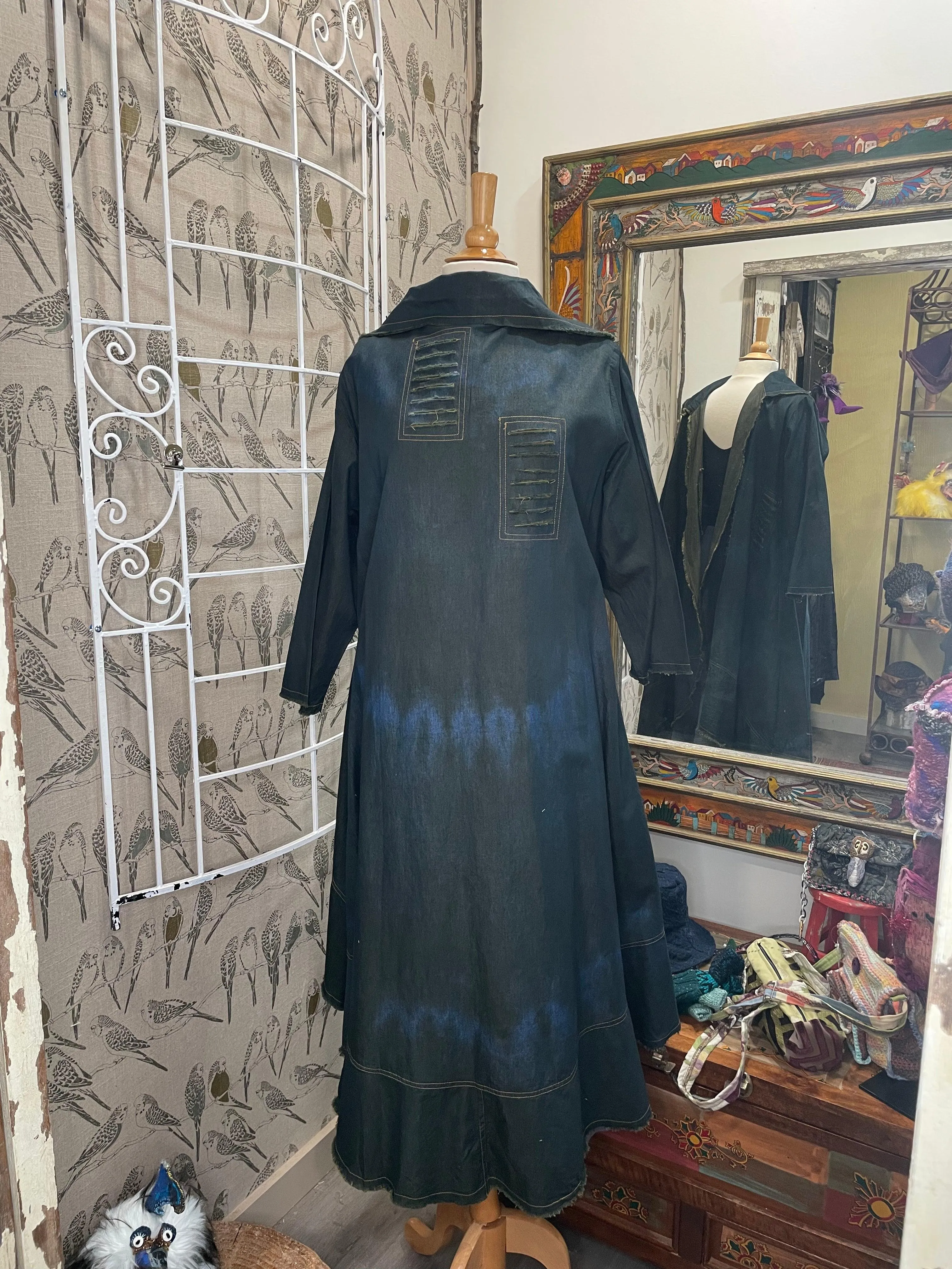 Denim Long Duster Jacket by The Paperlace