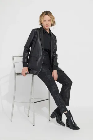 Eira Vegan Leather Blazer