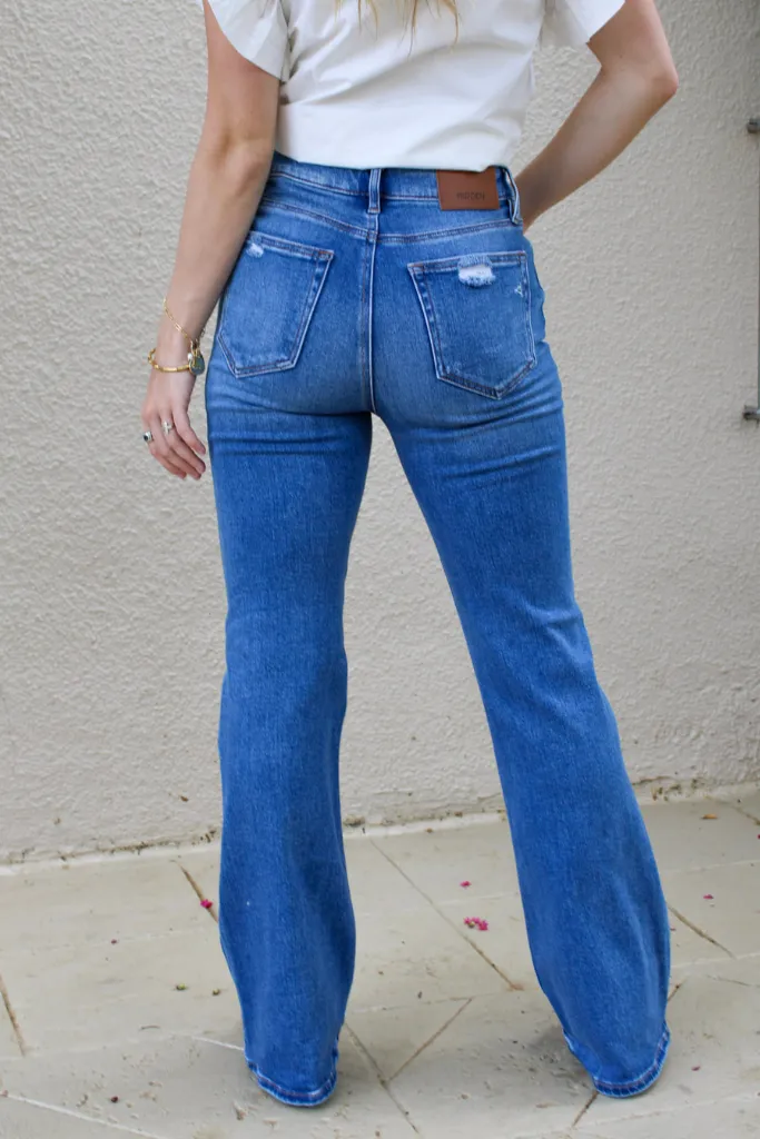 Elaine Hi Rise Flare Jeans