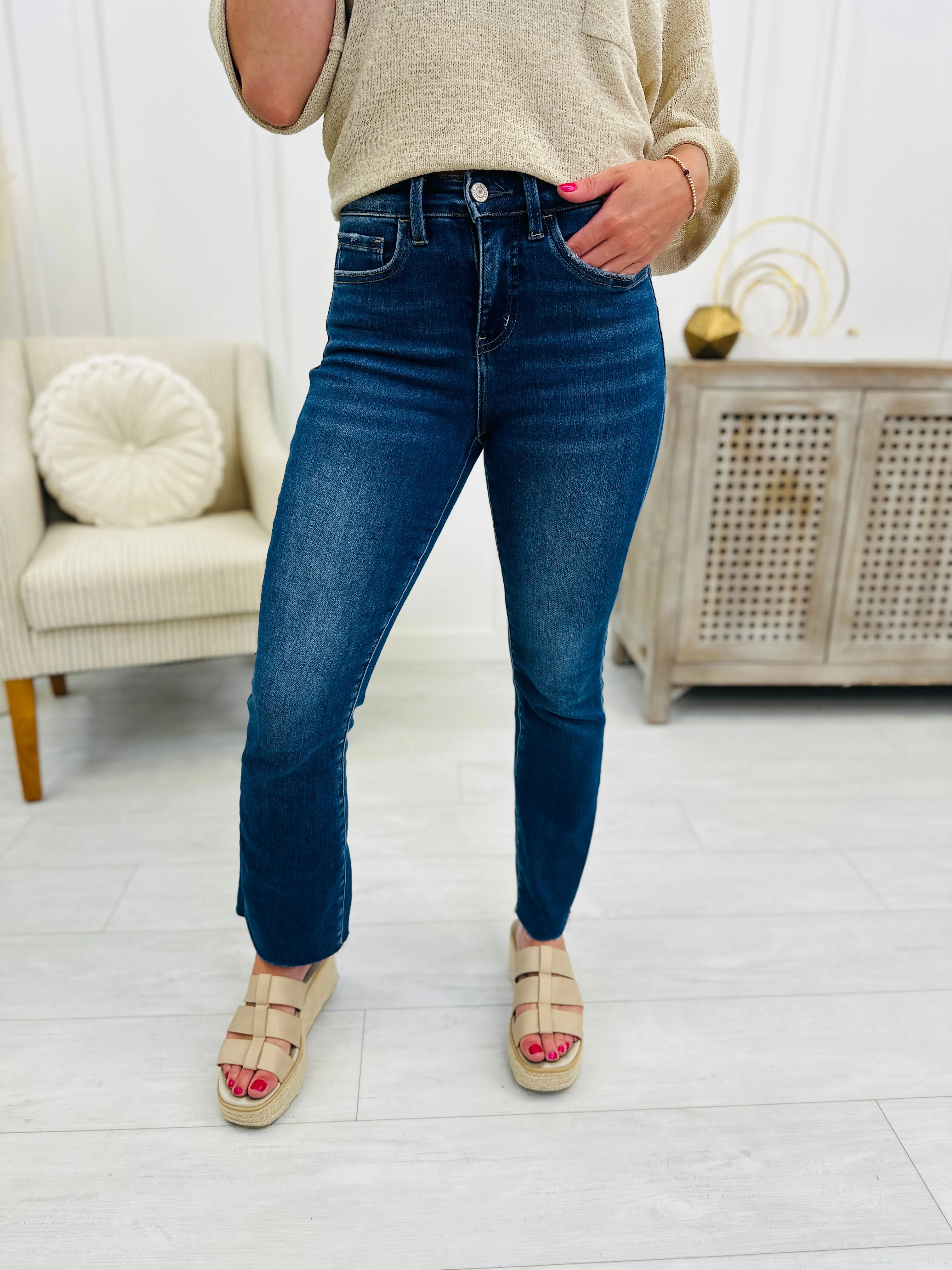 Falling For You Tummy Control Kick Flare Jeans in Regular and Curvy