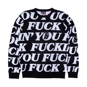 Fuck You Knit Sweater (Black)