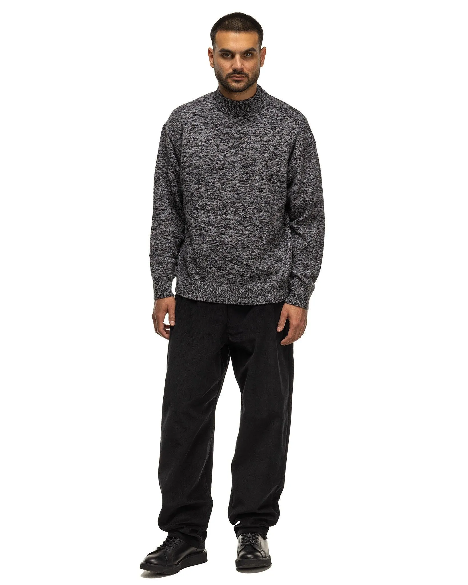 Highland Wool Alpaca Drivers Knit Black