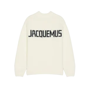 Jacquemus La maille Pavane Crewneck Sweater Beige