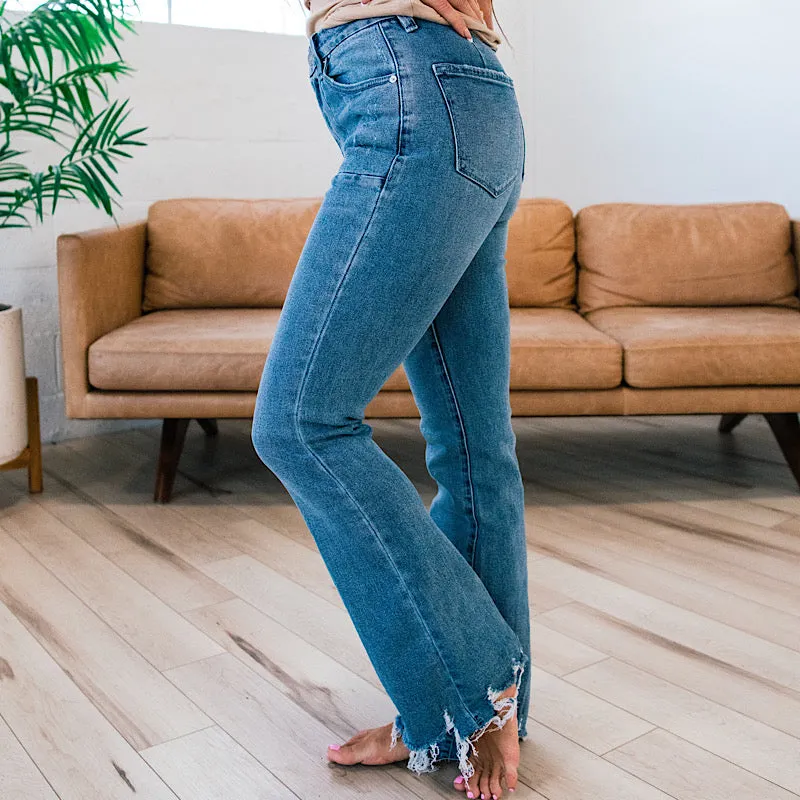 Final Sale KanCan Myla Non-Distressed Flare Jeans - Optimized Title