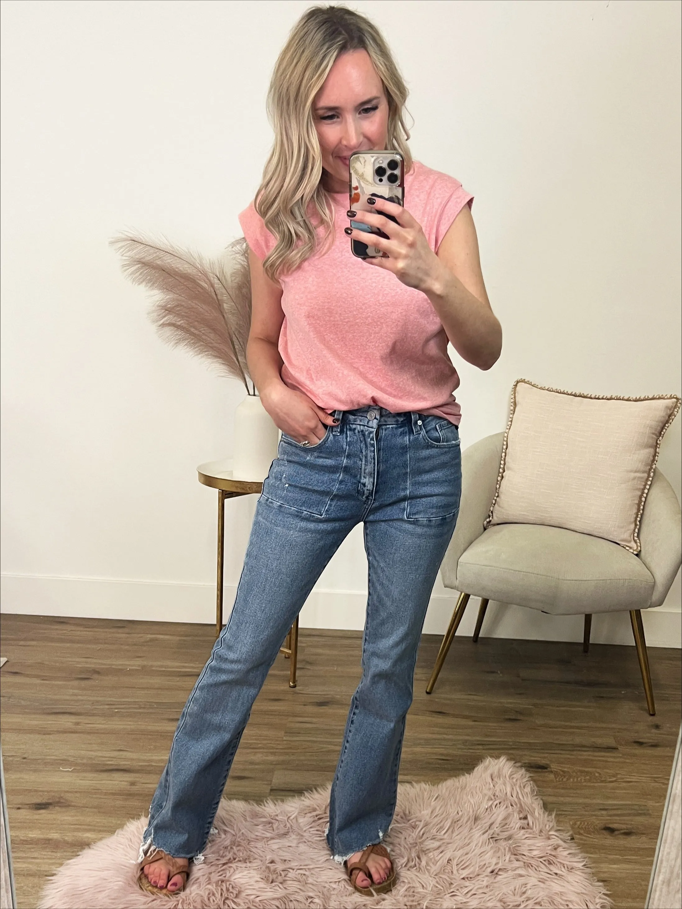 Final Sale KanCan Myla Non-Distressed Flare Jeans - Optimized Title