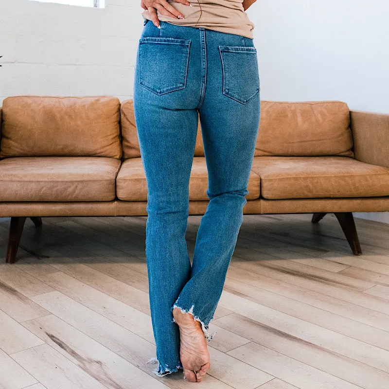 Final Sale KanCan Myla Non-Distressed Flare Jeans - Optimized Title