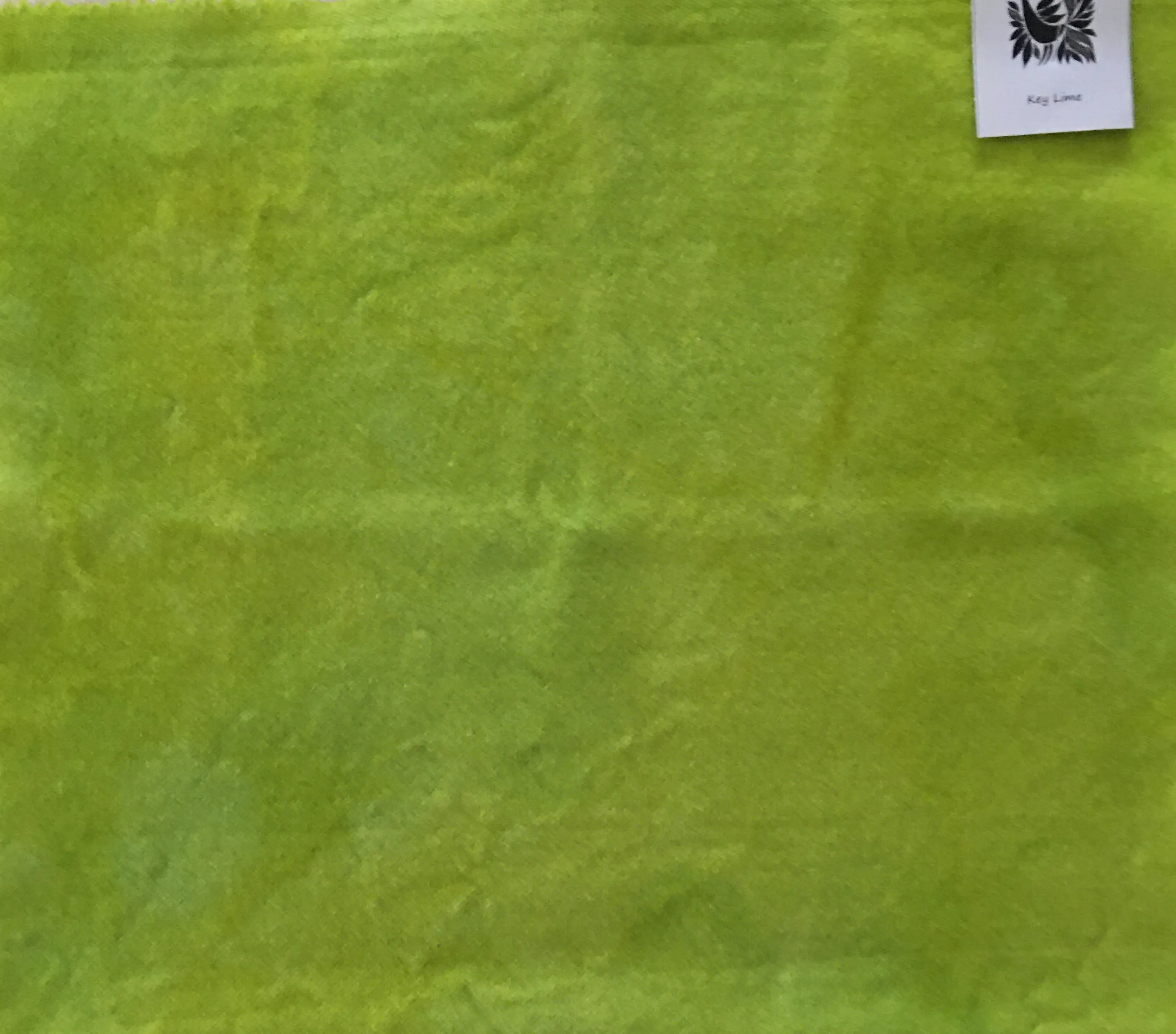 KEY LIME Hand Dyed Fat EIGHTH Wool Fabric for Wool Applique and Rug Hooking