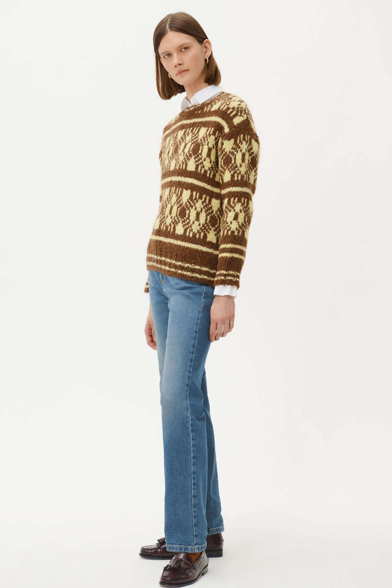 Kintyre Jacquard Wool-Blended Jumper