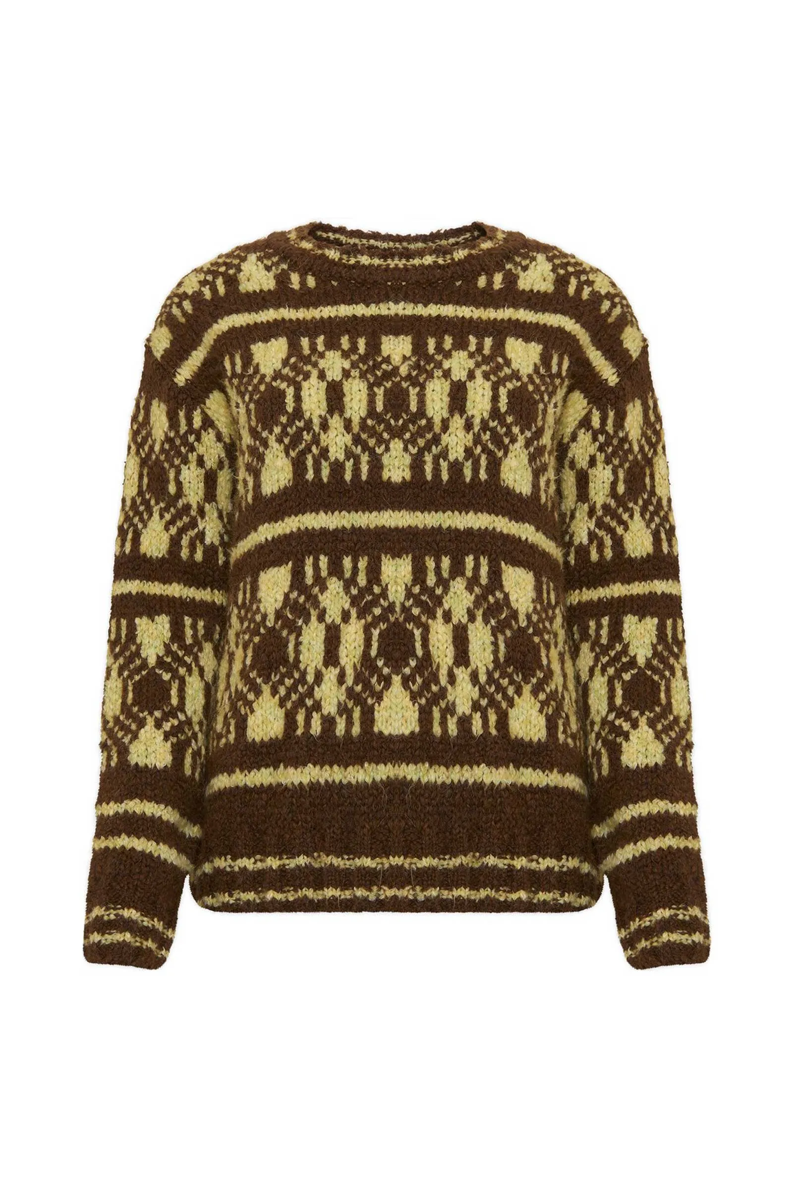 Kintyre Jacquard Wool-Blended Jumper