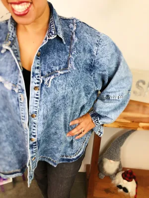 #L822 Gone West Denim Jacket