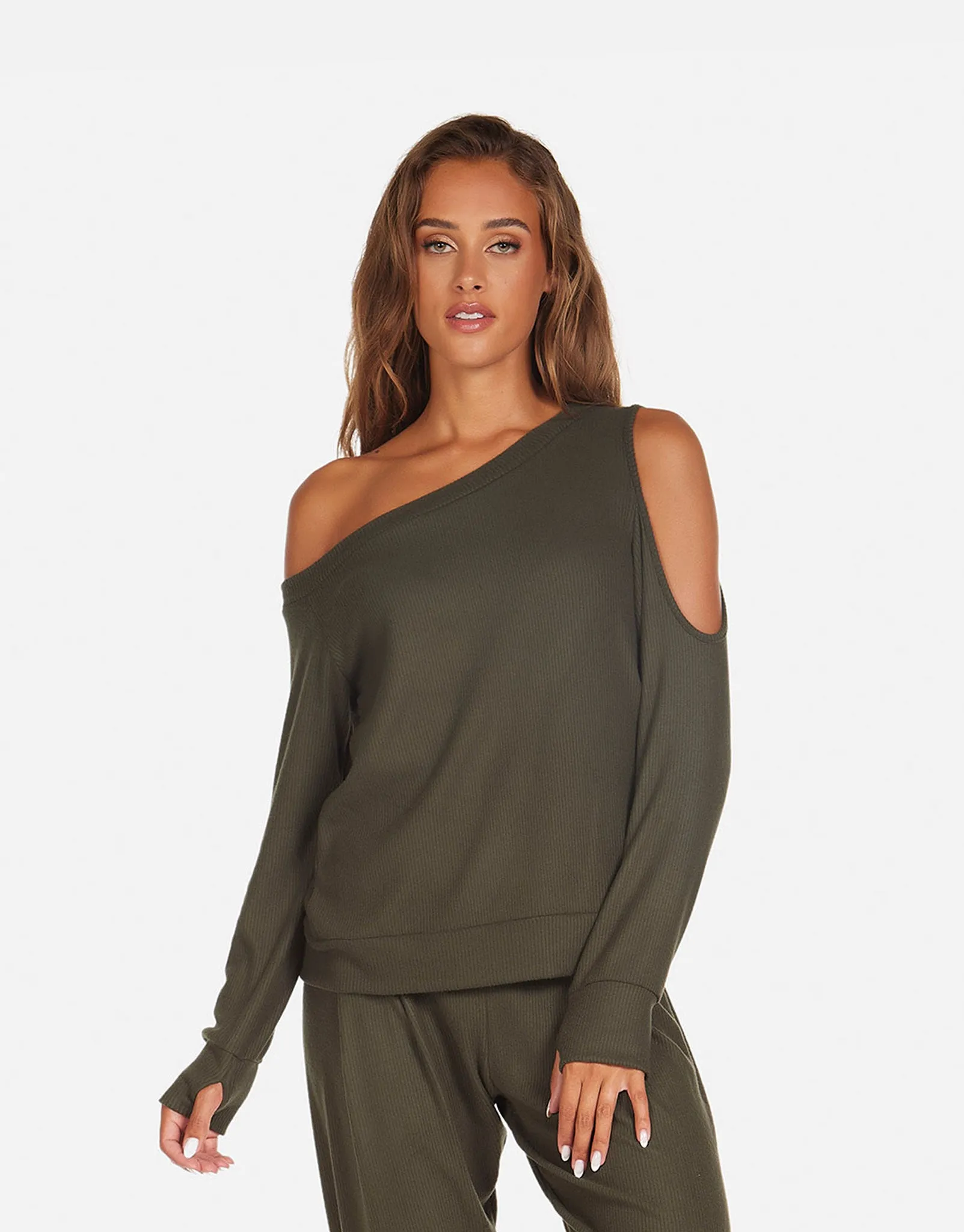 Link Cold Shoulder Top