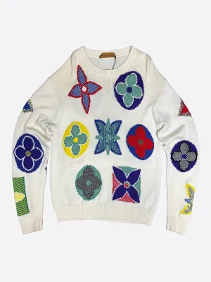 LOUIS VUITTON MONOGRAM COLORFUL KNITTED SWEATER