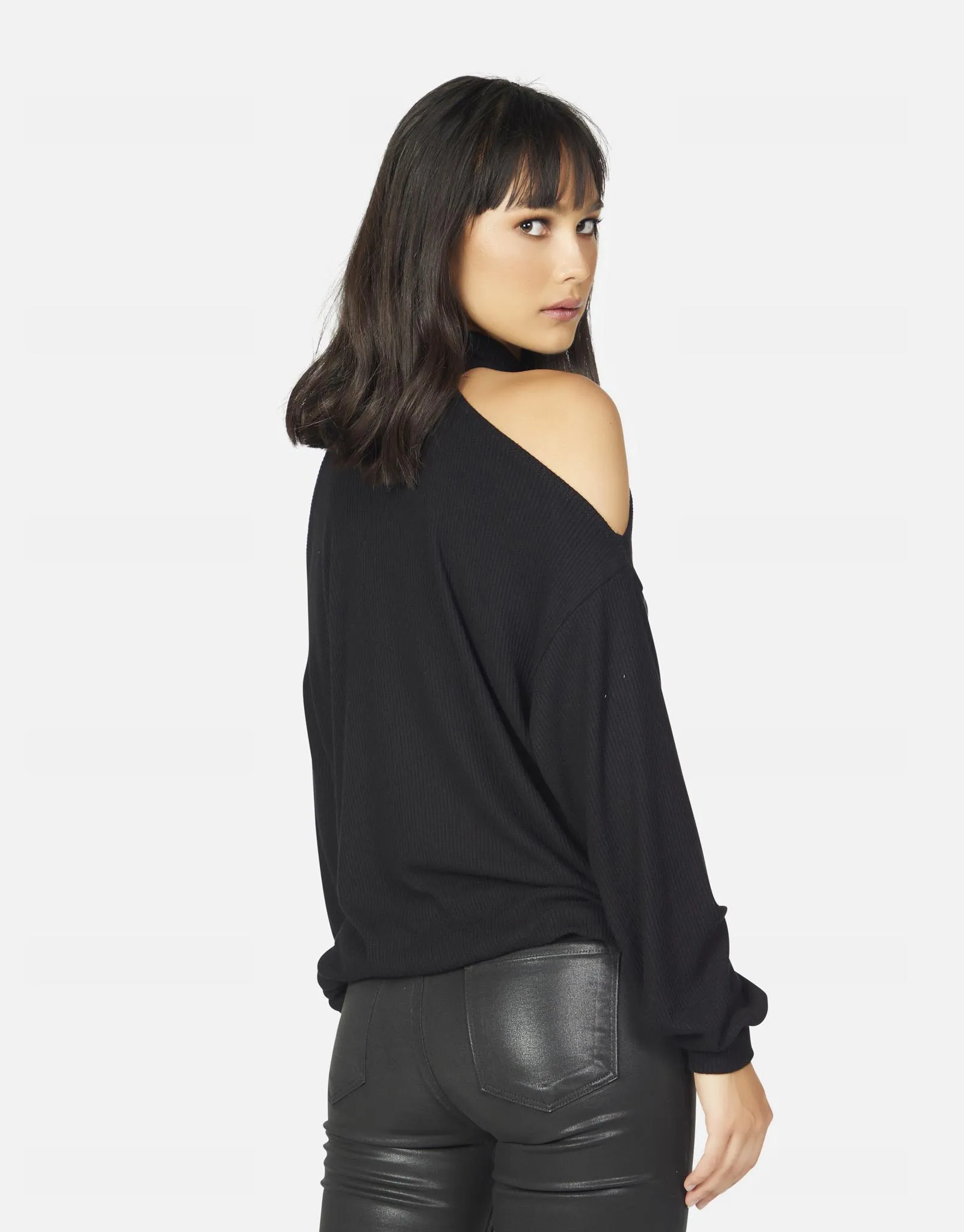 Lupin Cold Shoulder Sweater