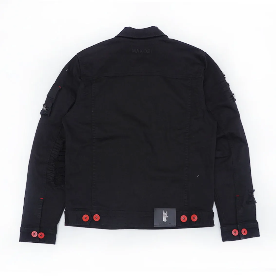 M1080 "Fall Back" Denim Jacket - Black/Black