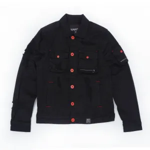 M1080 "Fall Back" Denim Jacket - Black/Black