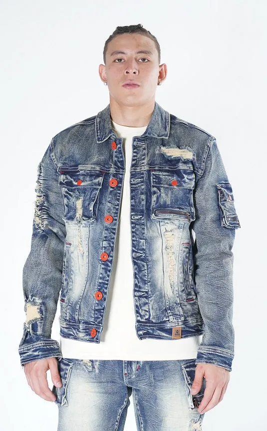 M1080 "Fall Back" Denim Jacket - Dirt Wash